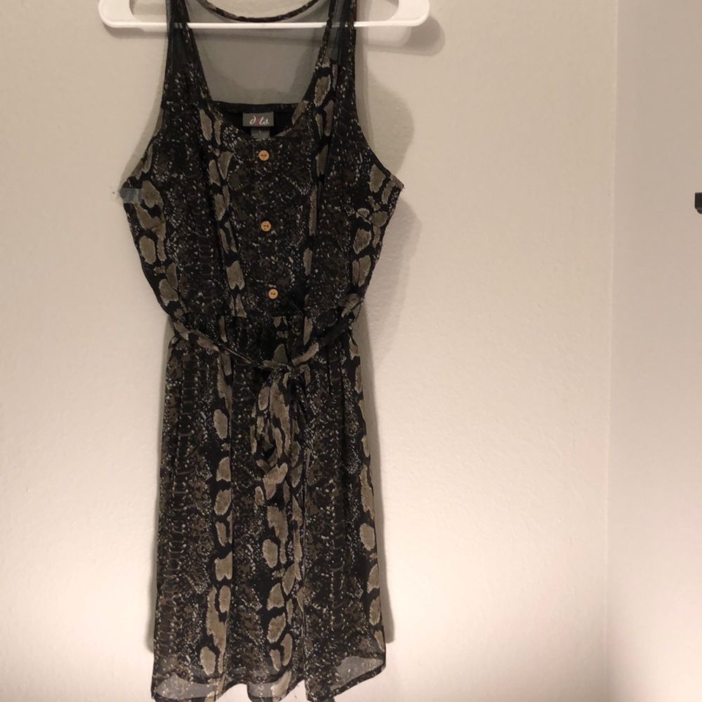 Animal Print Sleeveless Dress